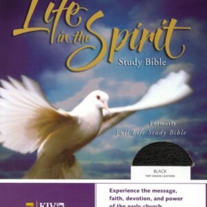 KJV Life in the Spirit Study Bible, Top Grain Leather, Black (Previously titled The Full Life Study Bible)