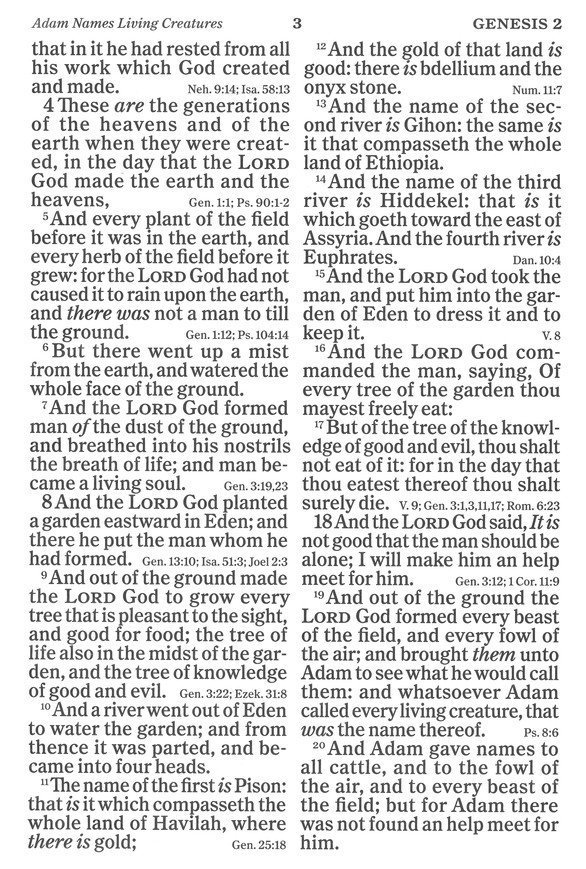 KJV Super Giant-Print Reference Bible--soft leather-look, burgundy - Image 5