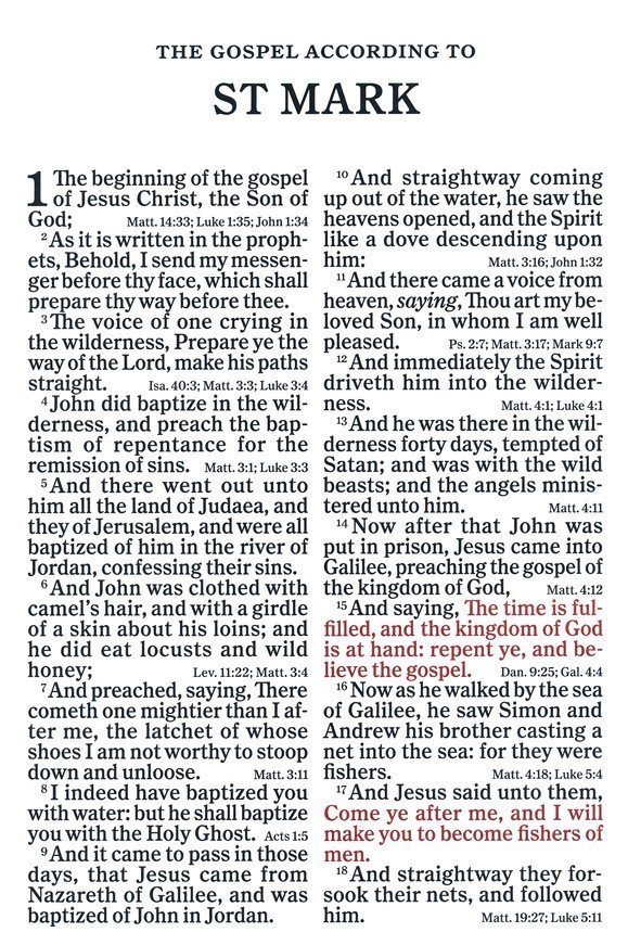 KJV Super Giant-Print Reference Bible--soft leather-look, burgundy - Image 6