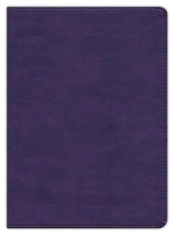 KJV Full-Color Study Bible--soft leather-look, plum - Image 2