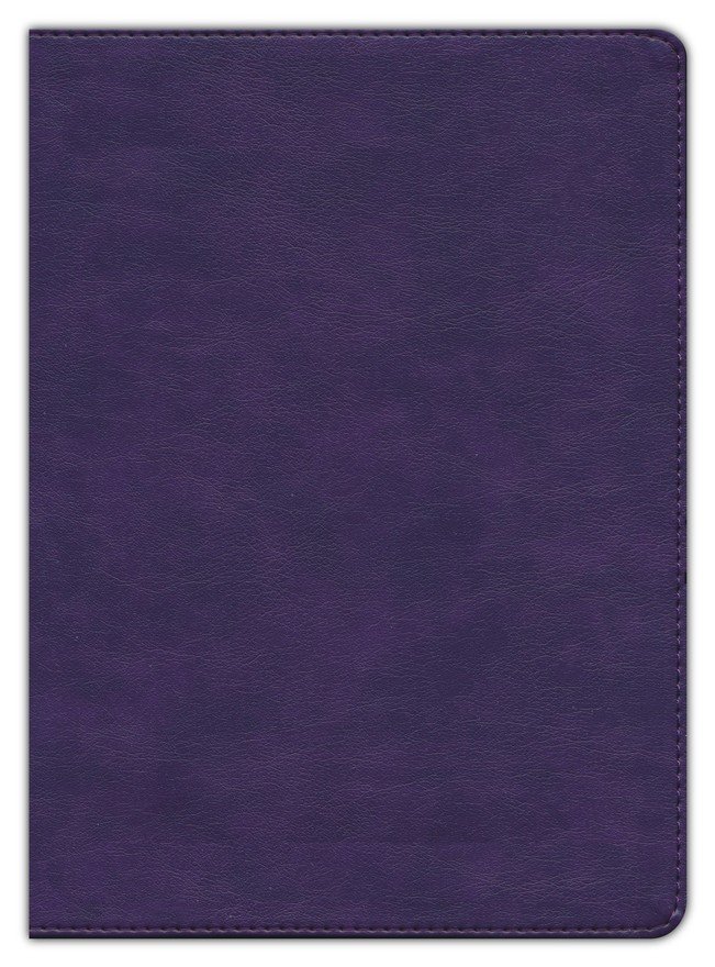 KJV Full-Color Study Bible--soft leather-look, plum - Image 2