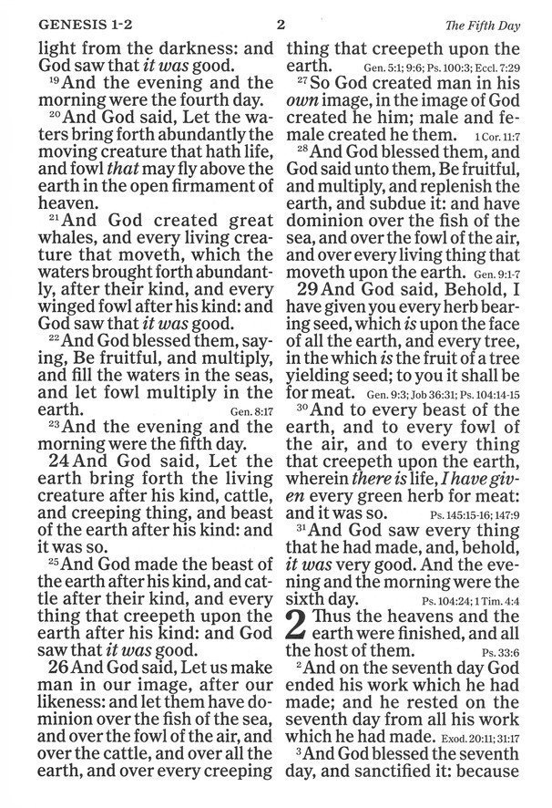 KJV Super Giant-Print Reference Bible--soft leather-look, brown - Image 4