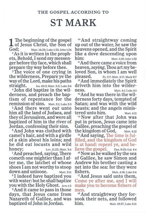 KJV Super Giant-Print Reference Bible--soft leather-look, brown - Image 6