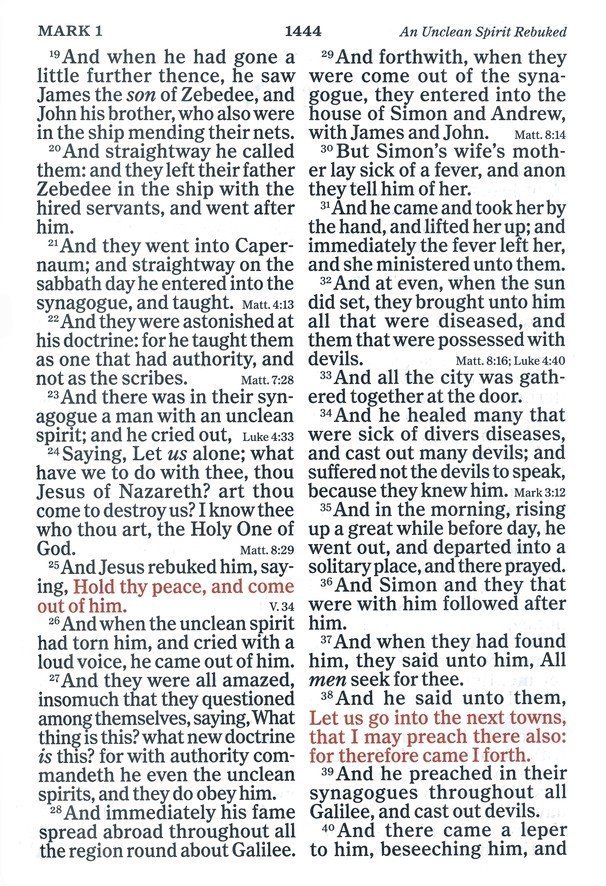 KJV Super Giant-Print Reference Bible--soft leather-look, brown - Image 7