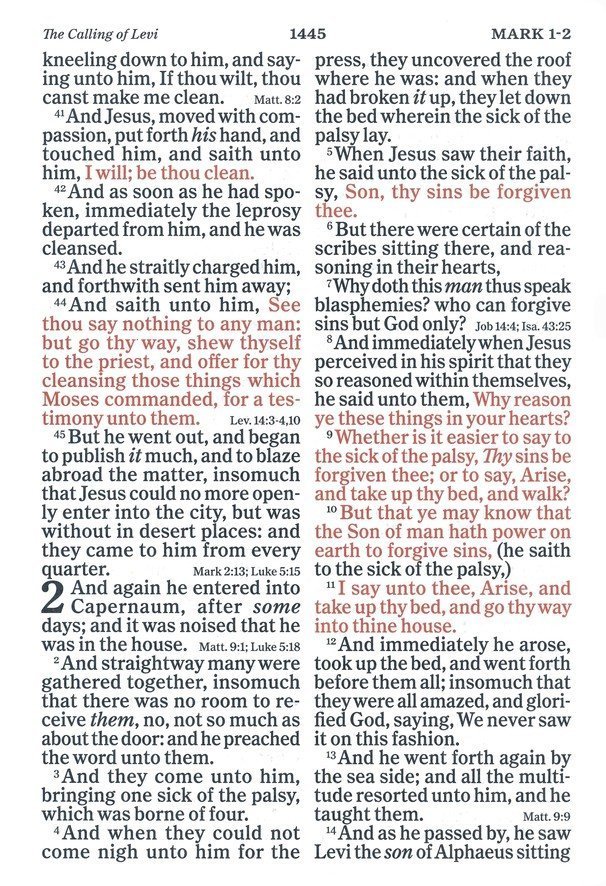 KJV Super Giant-Print Reference Bible--soft leather-look, brown - Image 8