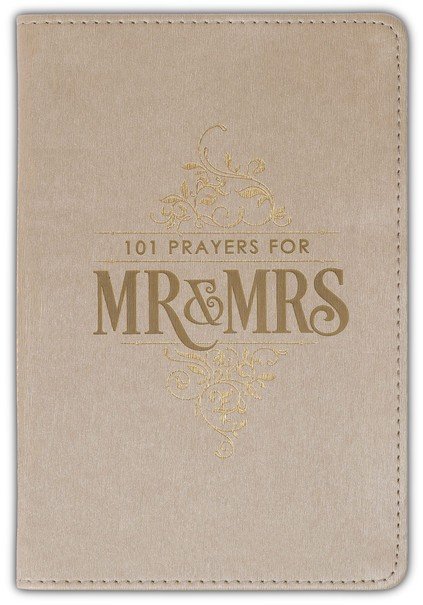 Gift Book 101 Prayers for Mr. & Mrs. Faux Leather