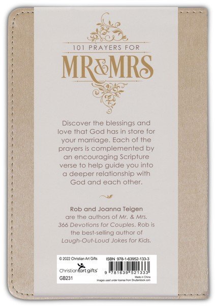 Gift Book 101 Prayers for Mr. & Mrs. Faux Leather - Image 9