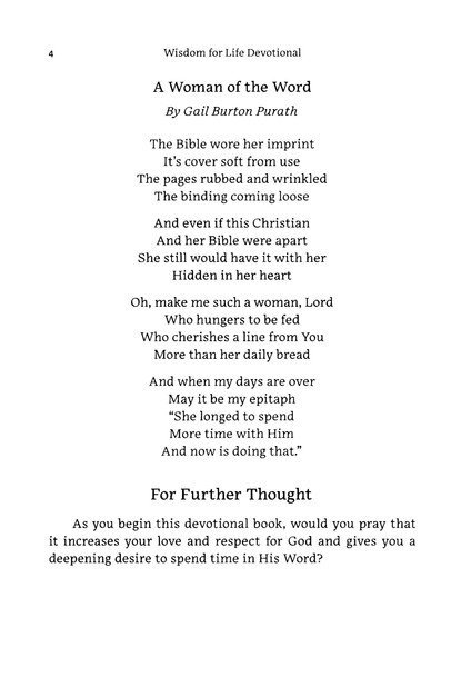 Wisdom for Life Devotional: 100 One-Minute Reflections from Psalms and Proverbs - Image 3